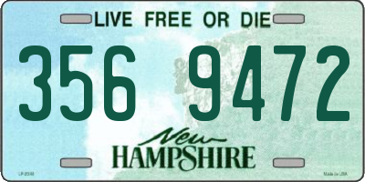 NH license plate 3569472