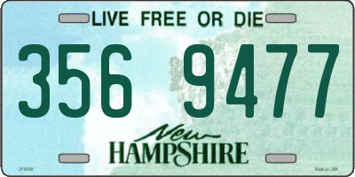 NH license plate 3569477