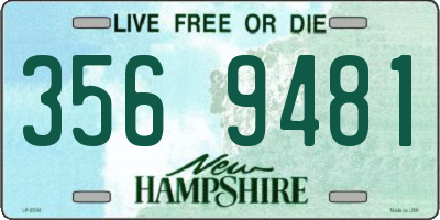 NH license plate 3569481