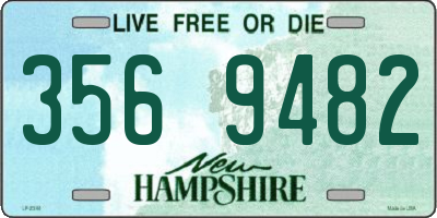 NH license plate 3569482