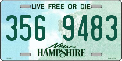 NH license plate 3569483