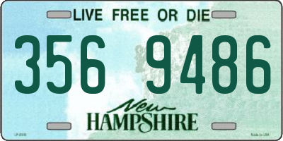 NH license plate 3569486