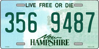 NH license plate 3569487