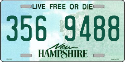 NH license plate 3569488