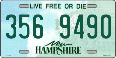 NH license plate 3569490