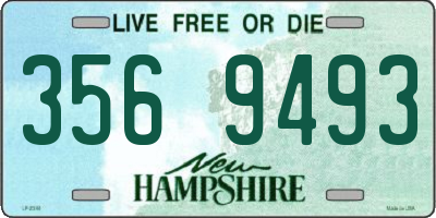 NH license plate 3569493