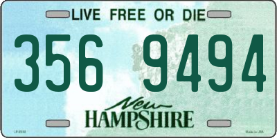NH license plate 3569494