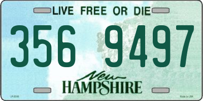 NH license plate 3569497