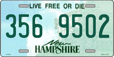 NH license plate 3569502