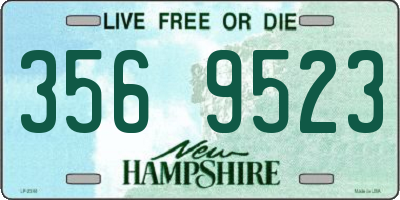 NH license plate 3569523