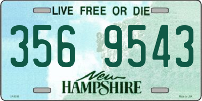 NH license plate 3569543