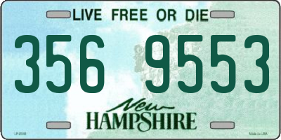 NH license plate 3569553