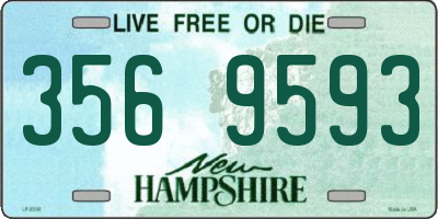 NH license plate 3569593