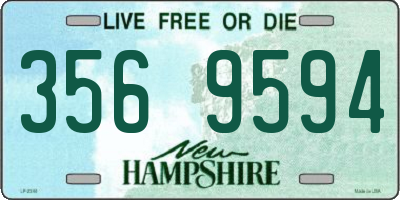 NH license plate 3569594