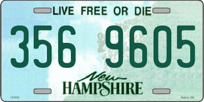 NH license plate 3569605