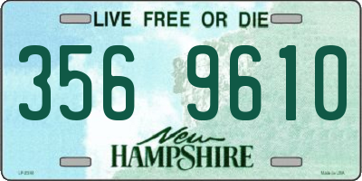 NH license plate 3569610