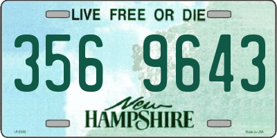 NH license plate 3569643