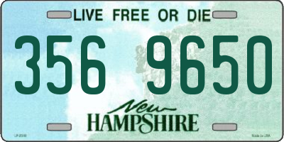 NH license plate 3569650