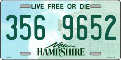 NH license plate 3569652