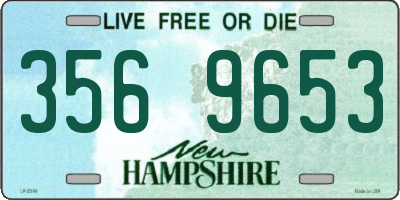 NH license plate 3569653