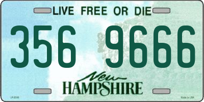 NH license plate 3569666