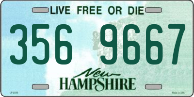 NH license plate 3569667