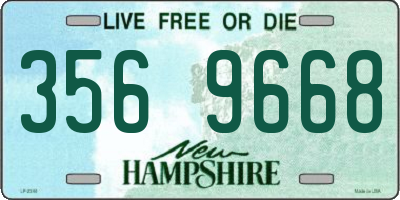 NH license plate 3569668
