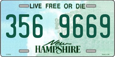 NH license plate 3569669