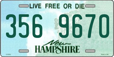 NH license plate 3569670