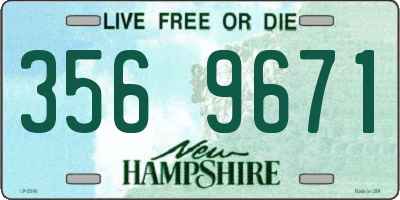 NH license plate 3569671