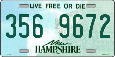 NH license plate 3569672