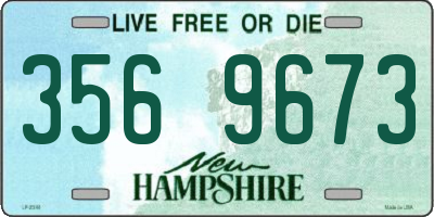 NH license plate 3569673