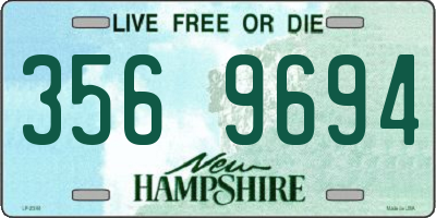 NH license plate 3569694