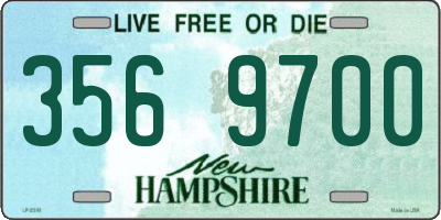 NH license plate 3569700