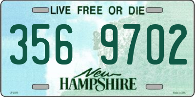 NH license plate 3569702