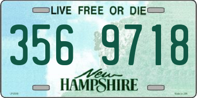 NH license plate 3569718