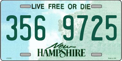 NH license plate 3569725
