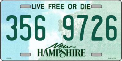 NH license plate 3569726