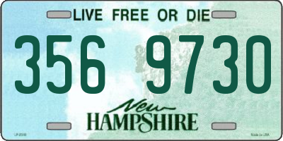NH license plate 3569730