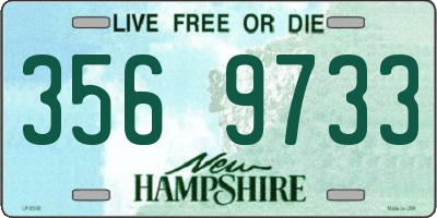 NH license plate 3569733