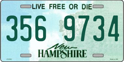 NH license plate 3569734