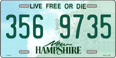 NH license plate 3569735
