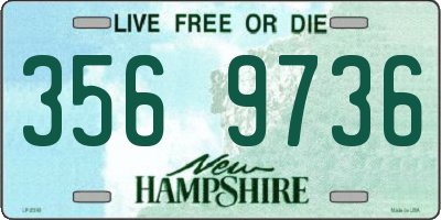 NH license plate 3569736