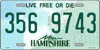 NH license plate 3569743