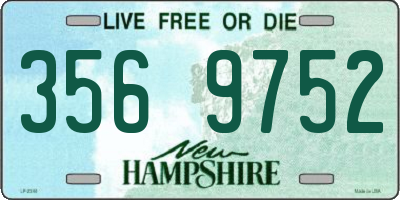 NH license plate 3569752