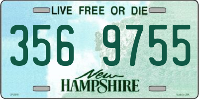 NH license plate 3569755