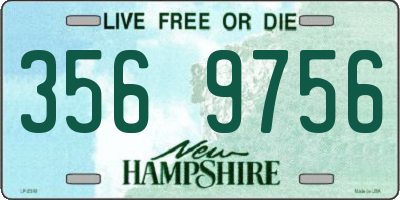 NH license plate 3569756