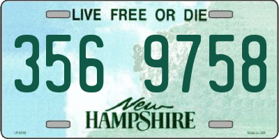 NH license plate 3569758