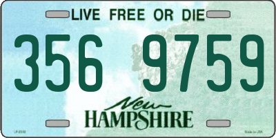 NH license plate 3569759