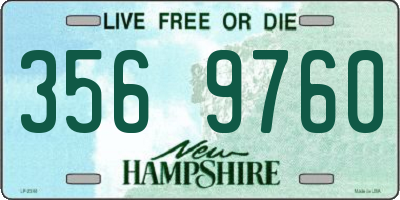 NH license plate 3569760